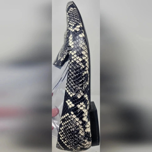 Marc Fisher ZURRI2 Point Toe Leather Snakeskin Print Loafers Size 8.5M - Picture 10 of 16